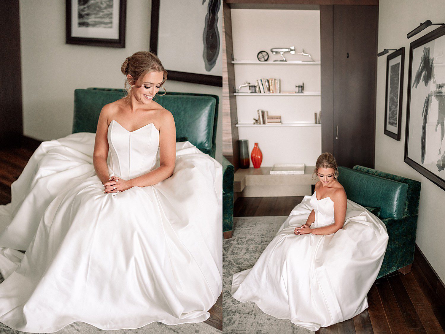 Tess and Grant's bridesmaids getting ready at the Discovery World wedding venue