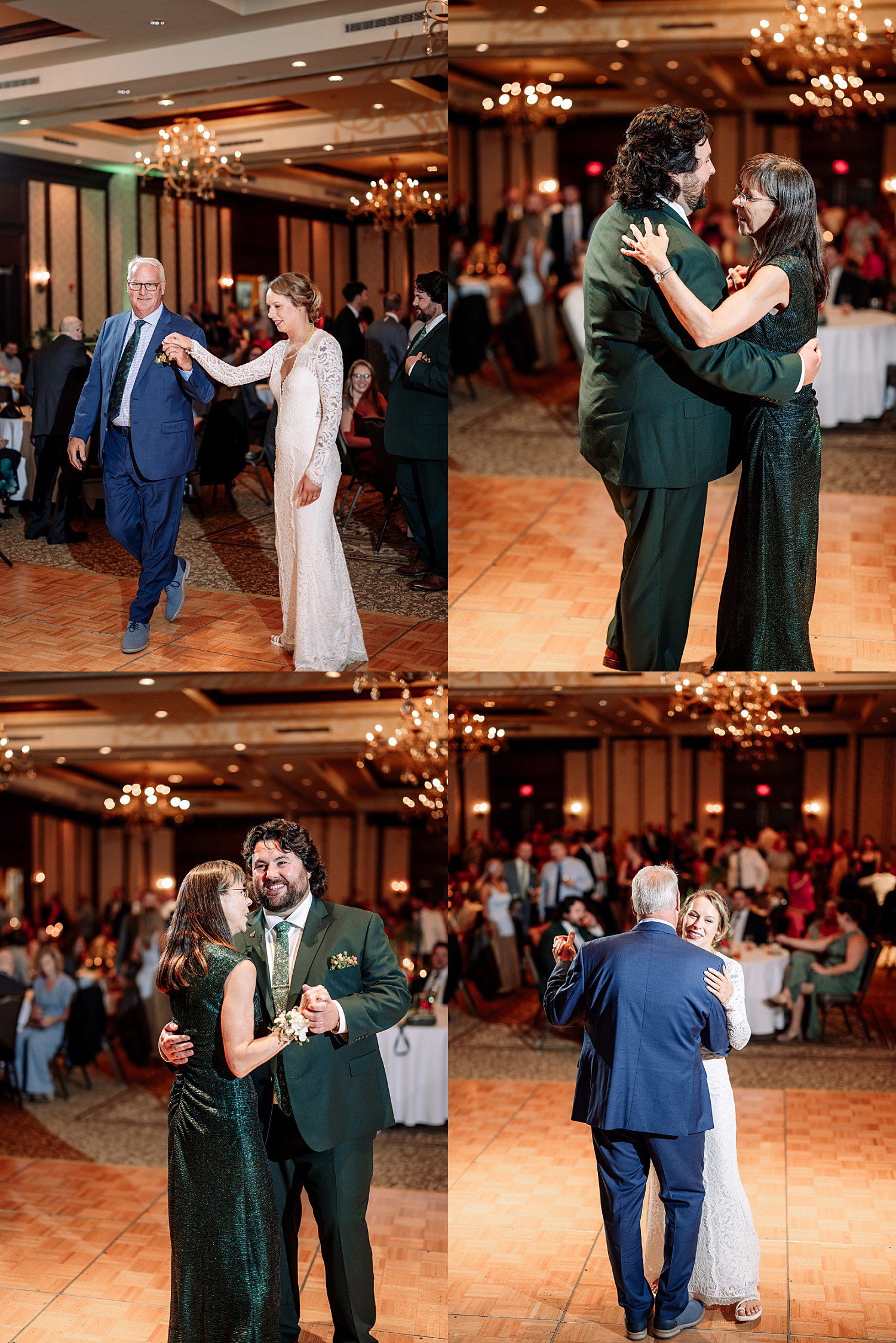 Kathryn's father daughter dance and Logan's mother son dance at The Osthoff Resort in Elkhart Lake, Wisconsin