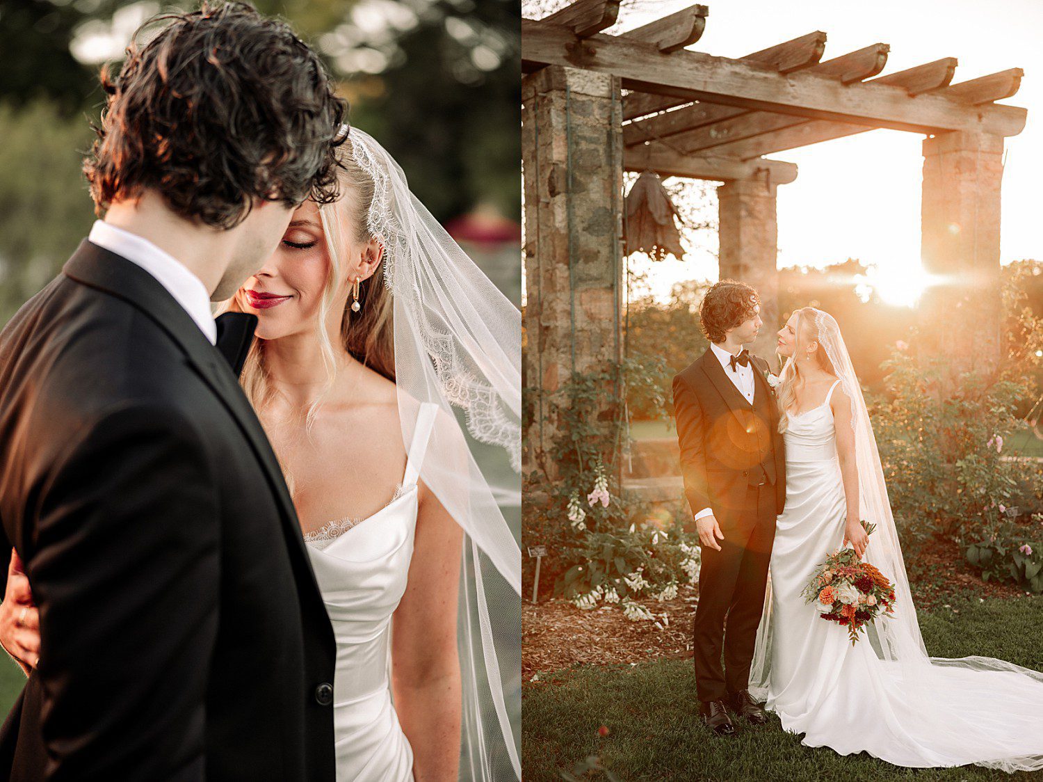 Noelle and Noah's golden hour portraits in the gardens at Boerner Botanical Gardens in Hales Corners, Wisconsin